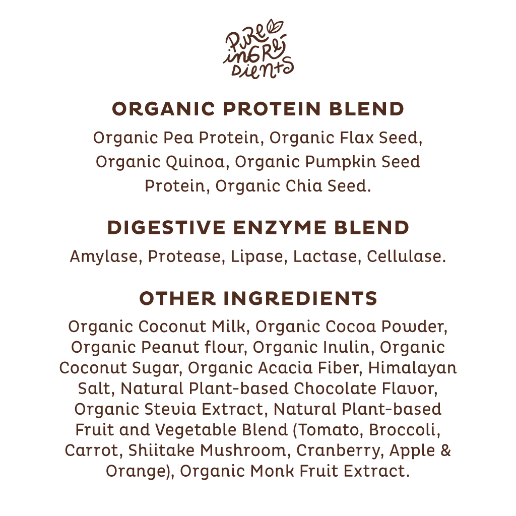 Peanut Butter Chocolate Organic Plant Protein (Single-Serving Packets)