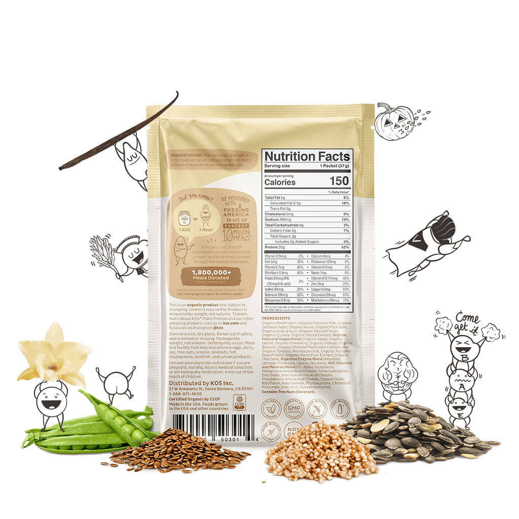 Vanilla Organic Plant Protein (Single-Serving Packets)