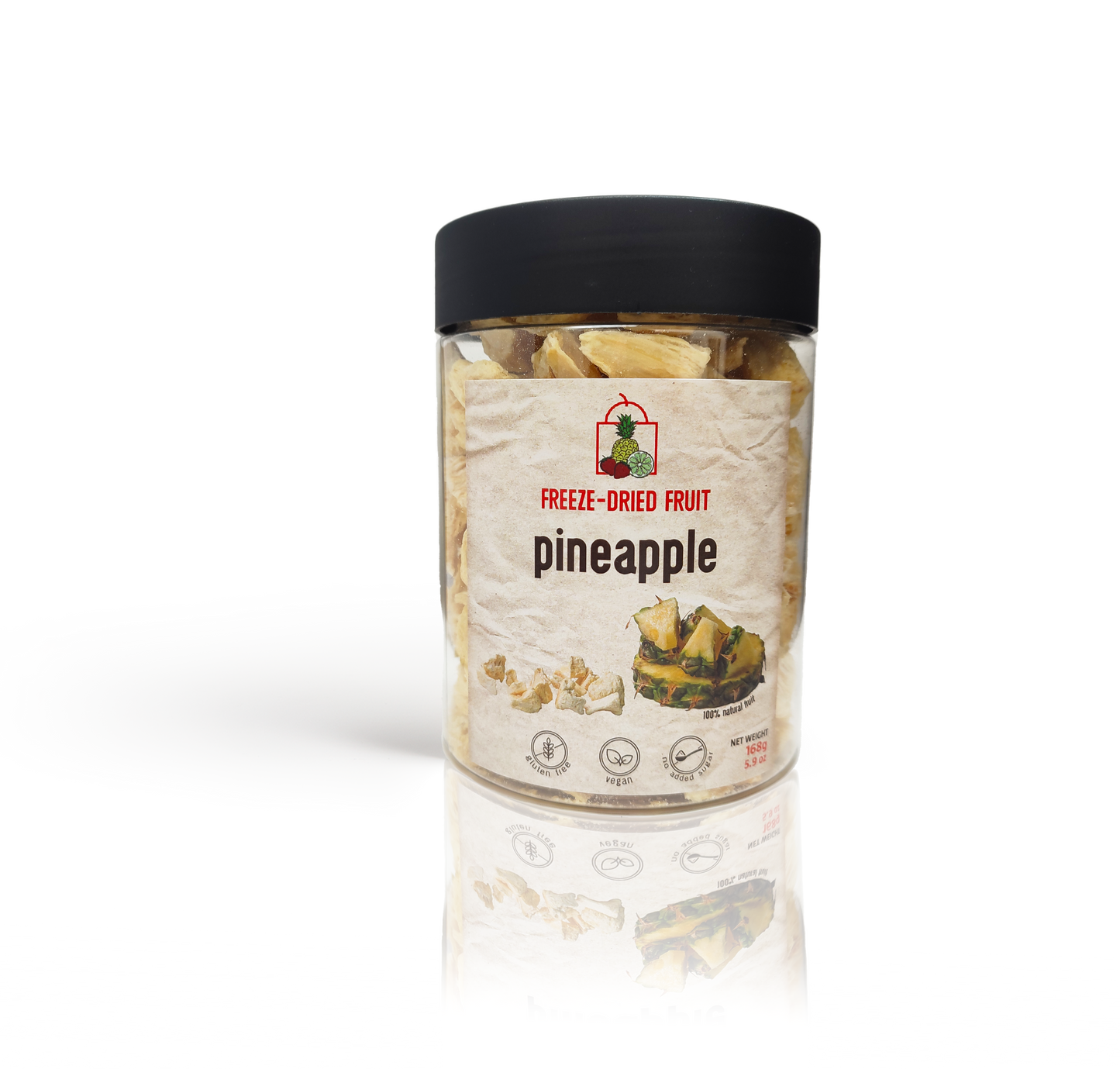 Freeze-Dried Pineapple (Pouch or Jar)