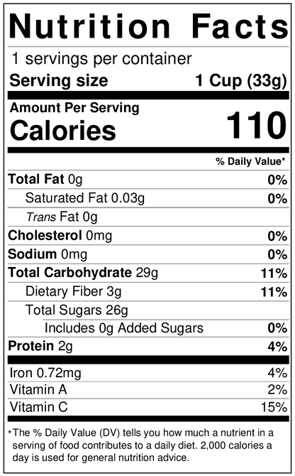 Freeze-Dried Banana (Pouch or Jar)