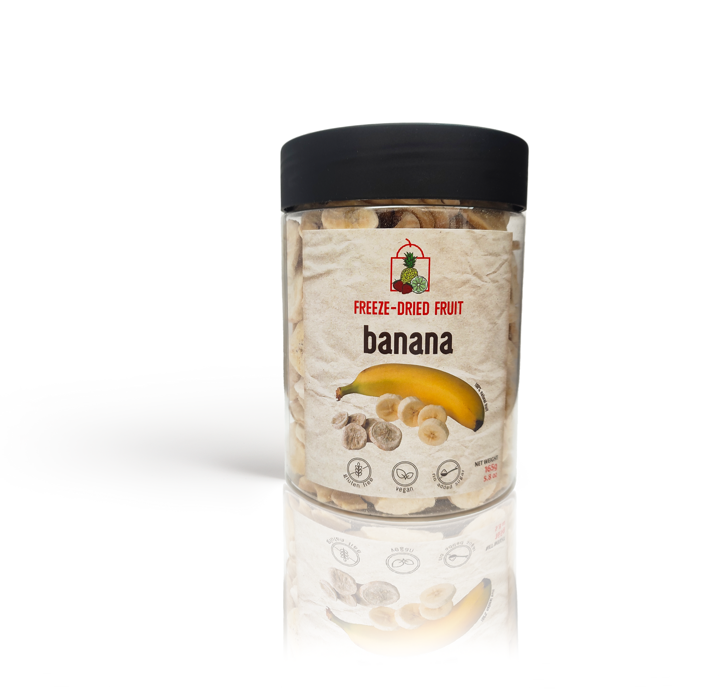 Freeze-Dried Banana (Pouch or Jar)