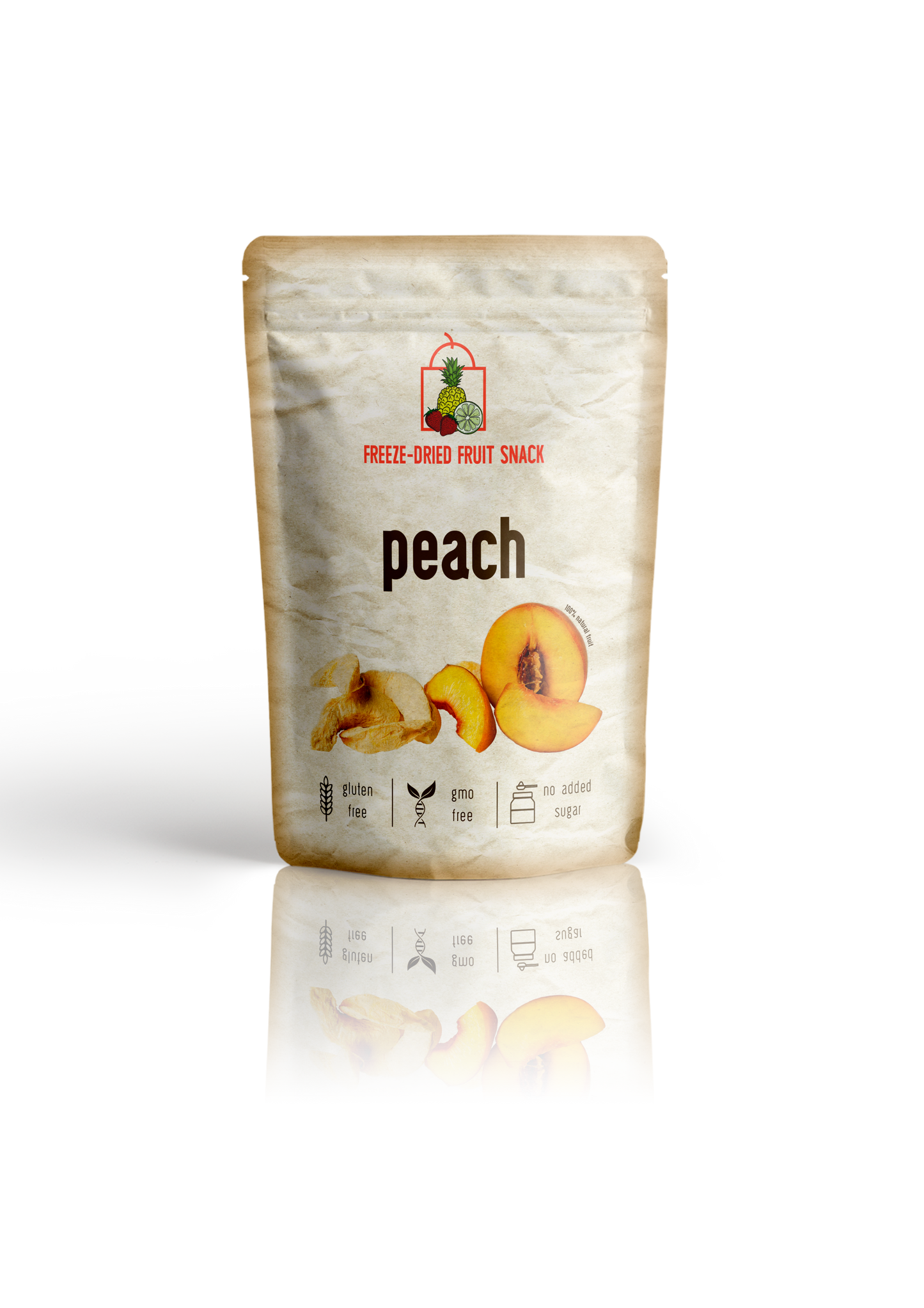 Freeze-Dried Peach (Pouch or Jar)