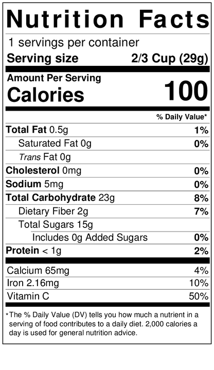 Freeze-Dried Pineapple (Pouch or Jar)